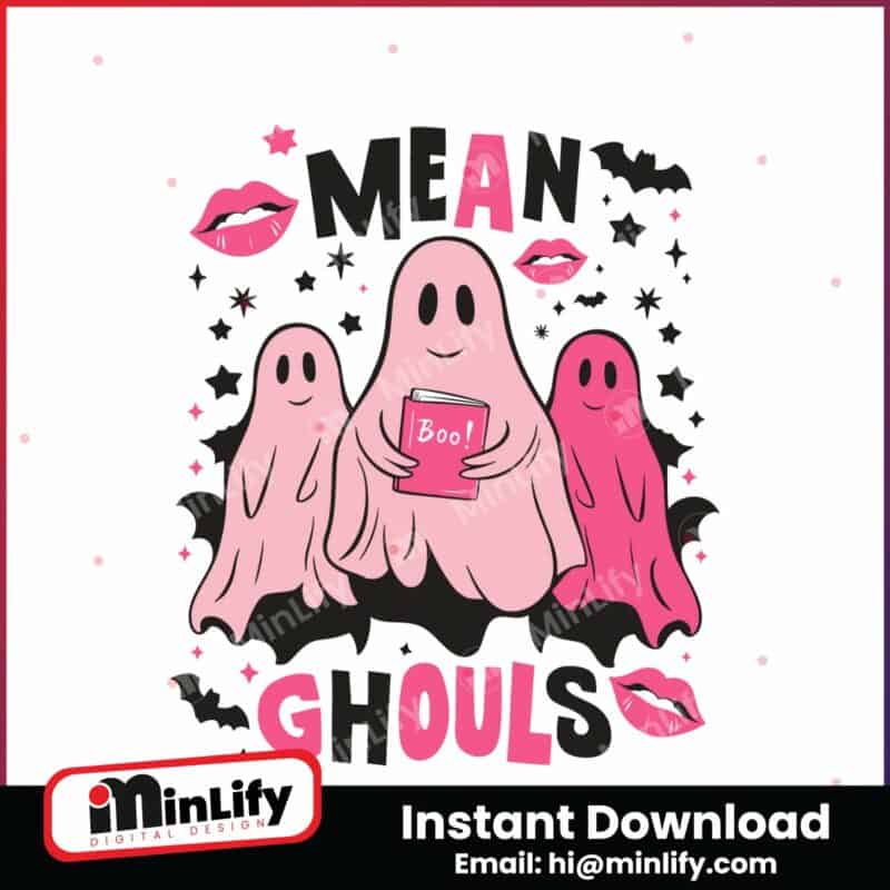 groovy-mean-ghouls-pink-ghost-boo-svg