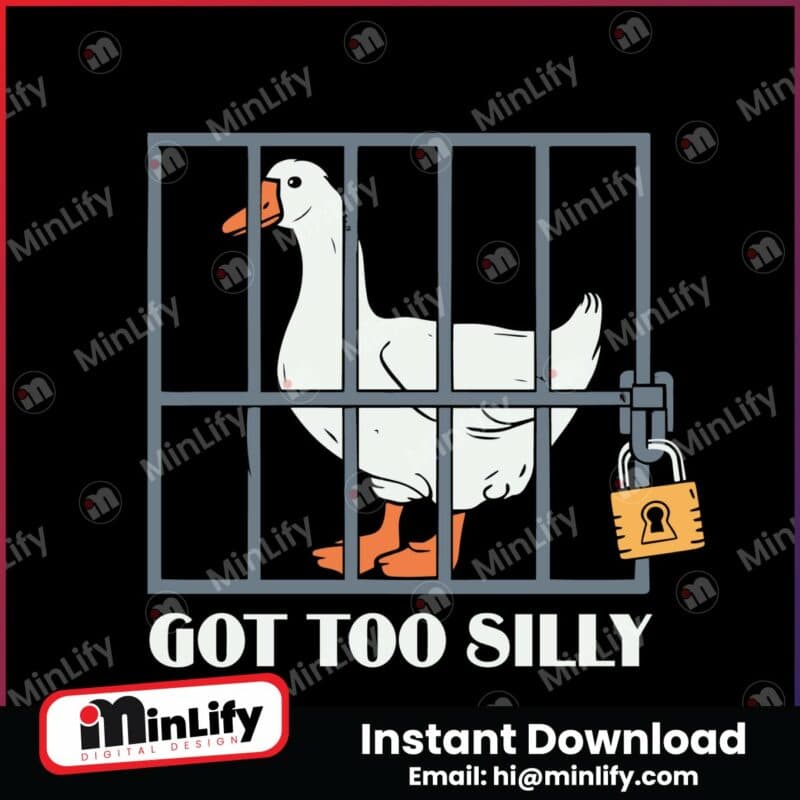 funny-goose-got-too-silly-svg