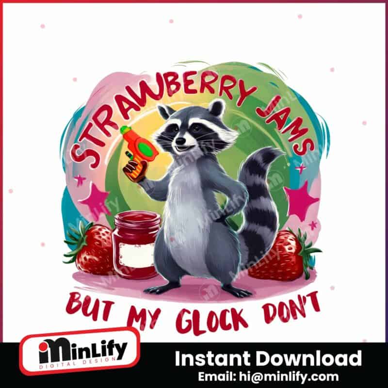 funny-raccoon-strawberry-jams-png