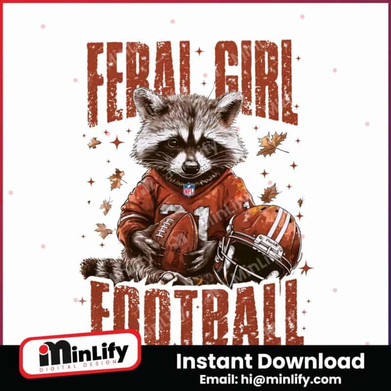 feral-girl-football-raccoon-autumn-png