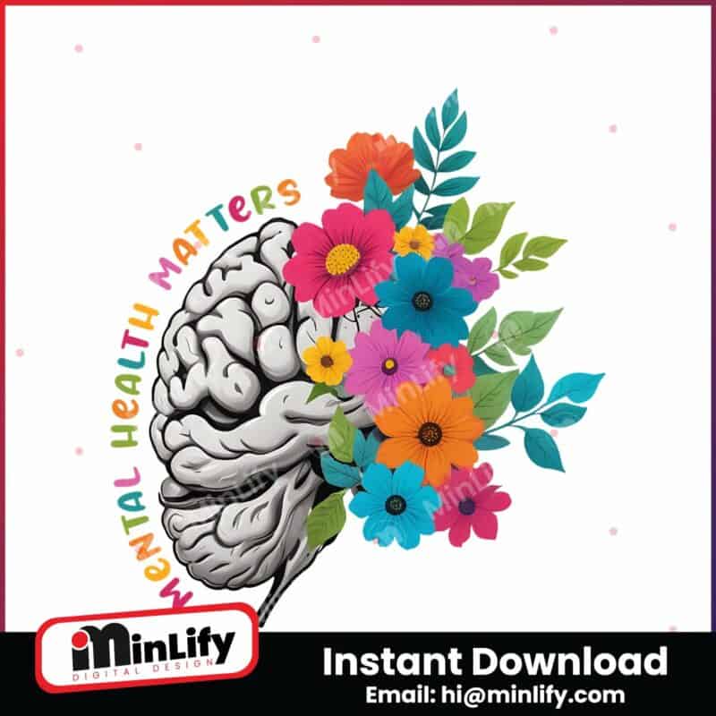 mental-health-matters-floral-brain-png