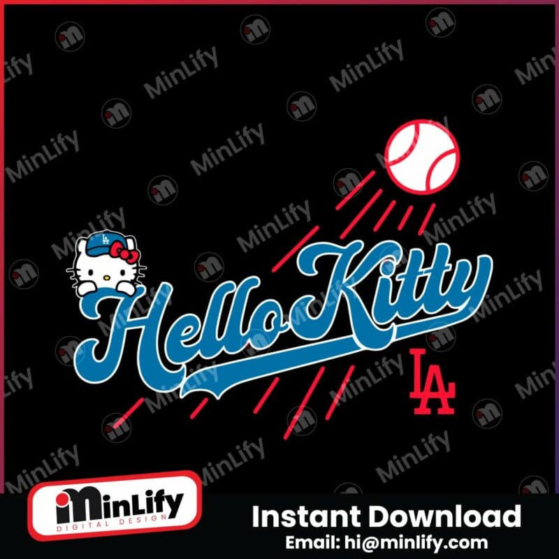 retro-hello-kitty-dodgers-baseball-svg