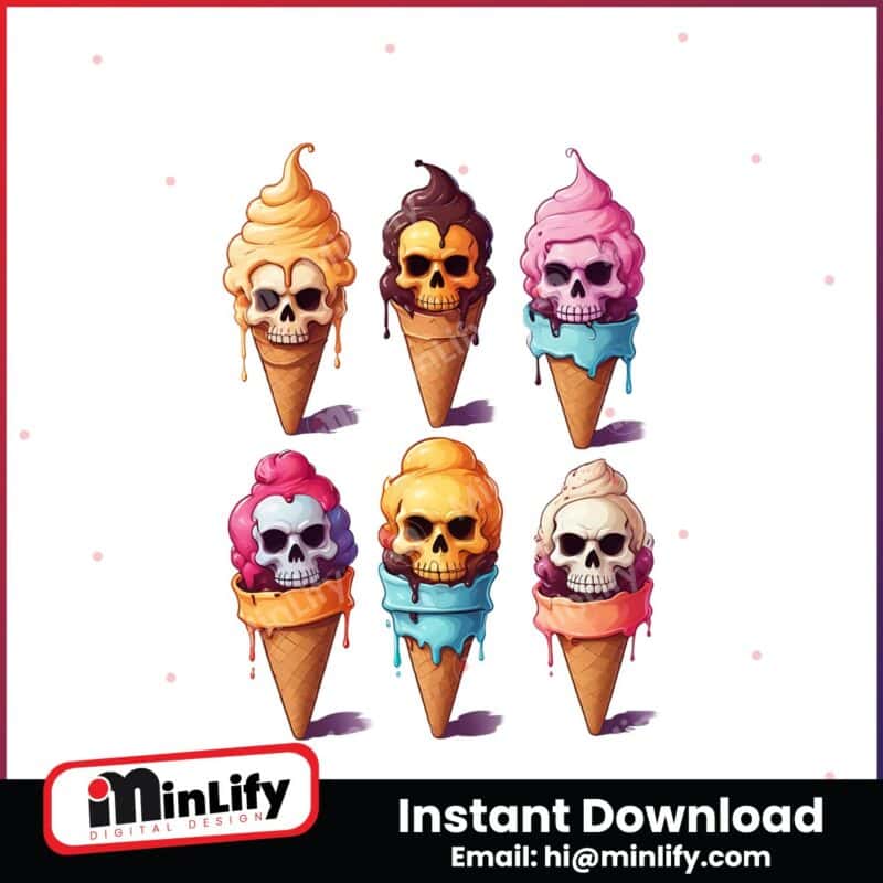 halloween-ice-cream-cone-horror-skull-png