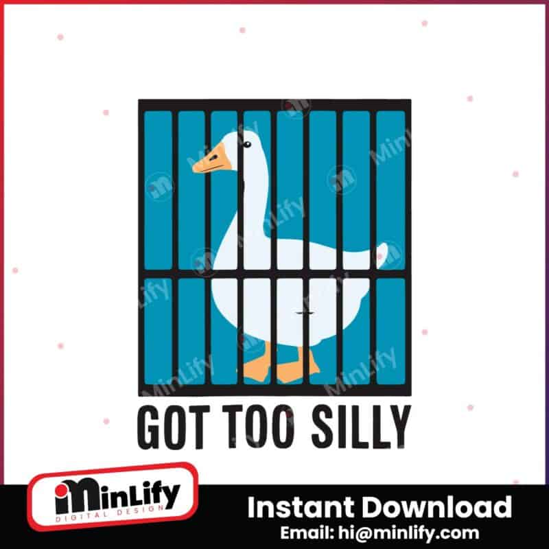 silly-goose-got-too-silly-funny-meme-svg