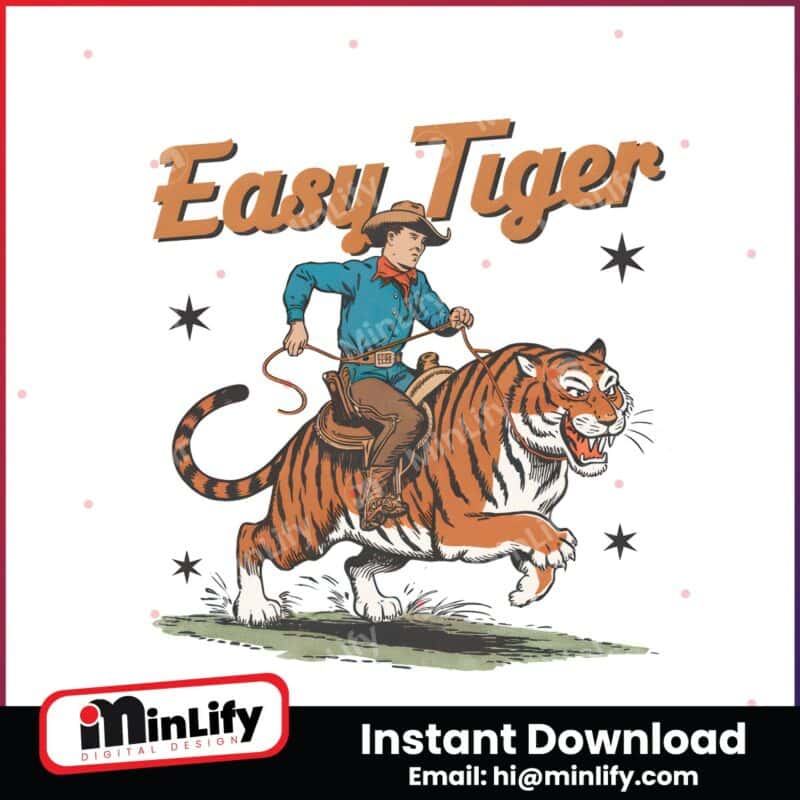 easy-tiger-funny-cowboy-hat-retro-png