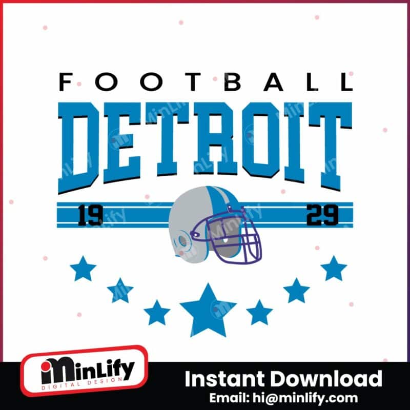 football-detroit-1929-helmet-game-day-svg