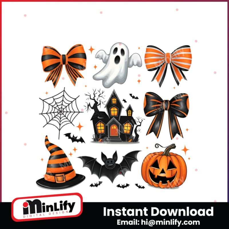 halloween-coquette-spiders-ghost-hunted-house-png