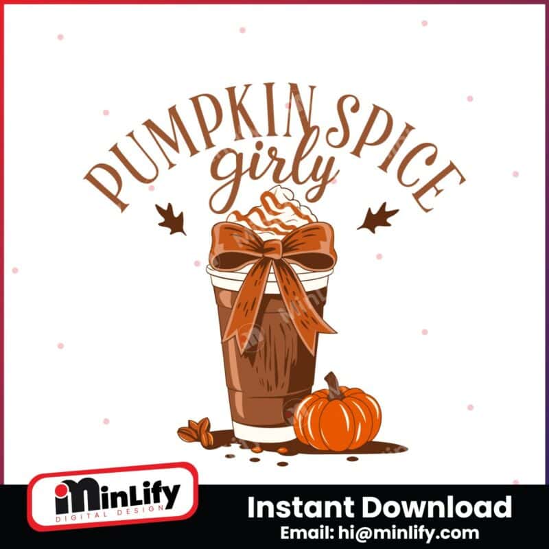 pumpkin-spice-girly-fall-floral-trendy-coquette-svg