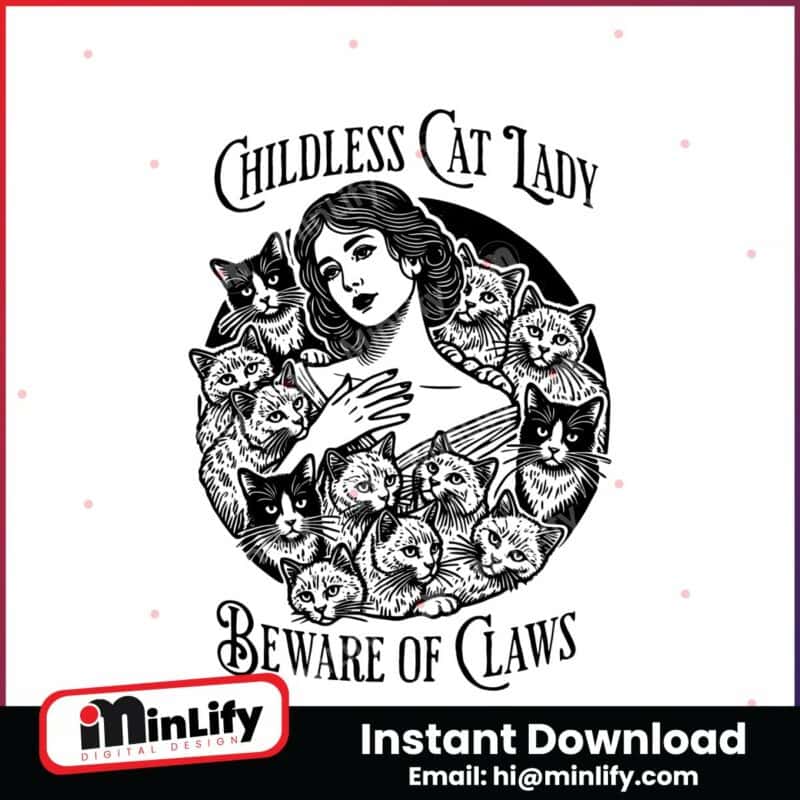 retro-childless-cat-lady-beware-of-claws-svg