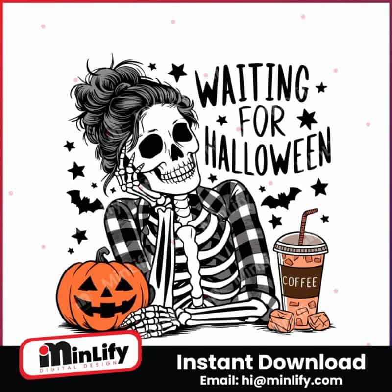 waiting-for-halloween-spooky-girl-coffee-pumpkin-svg