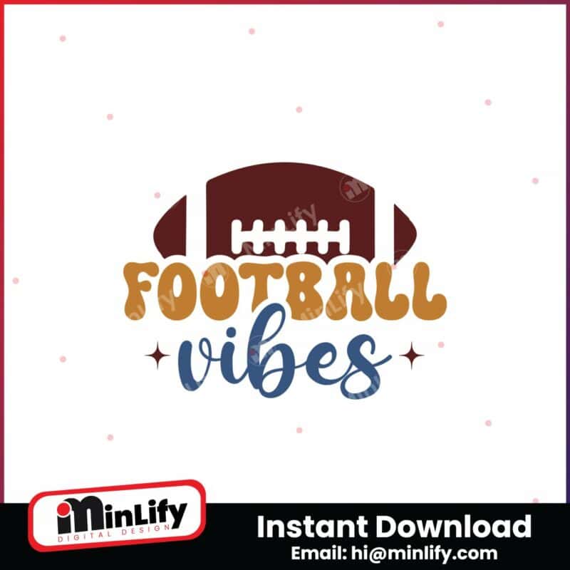 football-vibes-svg-retro-football-svg-instant-download