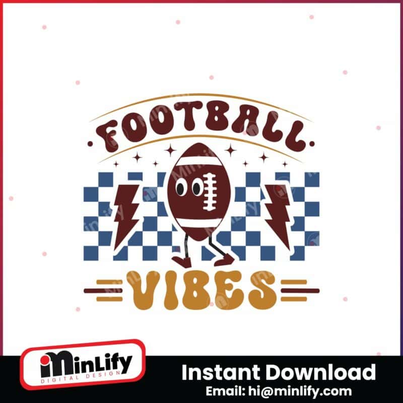 football-vibes-svg-retro-football-svg-instant-download