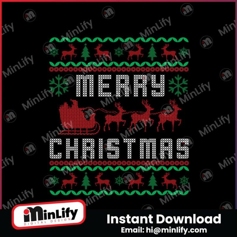 ugly-christmas-sweater-t-shirt-design-instant-download