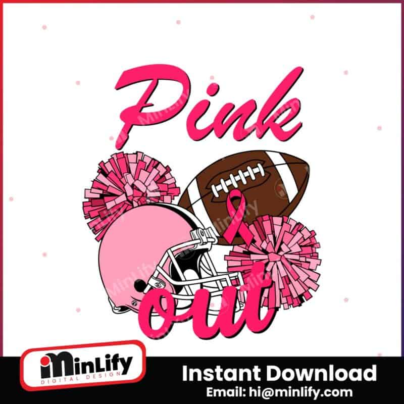 retro-pink-out-football-helmet-pom-poms-svg