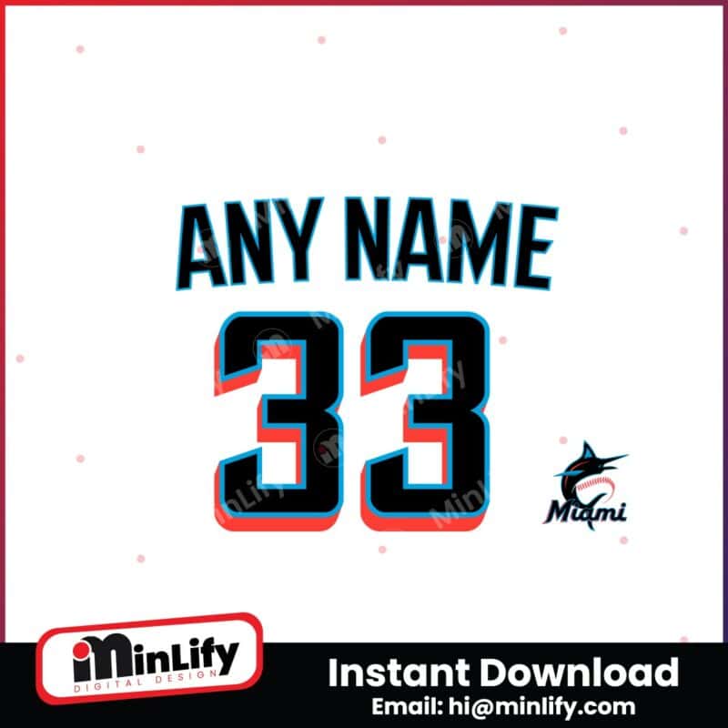 custom-miami-marlins-name-and-number-svg