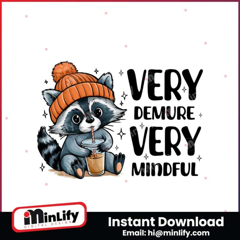 very-demure-very-mindful-very-cutesy-raccoon-png