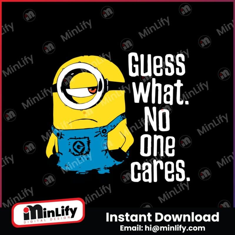 despicable-me-minions-stuart-no-one-cares-svg