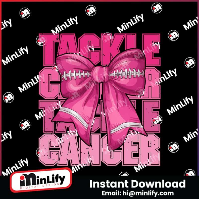 tackle-cancer-png-pink-out-football-breast-cancer-awareness-halloween-coquette-png-fight-cancer-with-pink-bow