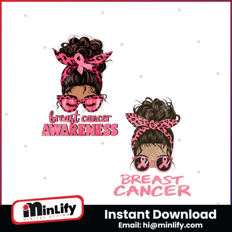 breast-cancer-awareness-afro-messy-bun-png-sublimation-design-black-women-png-cancer-awareness-png-digital-download