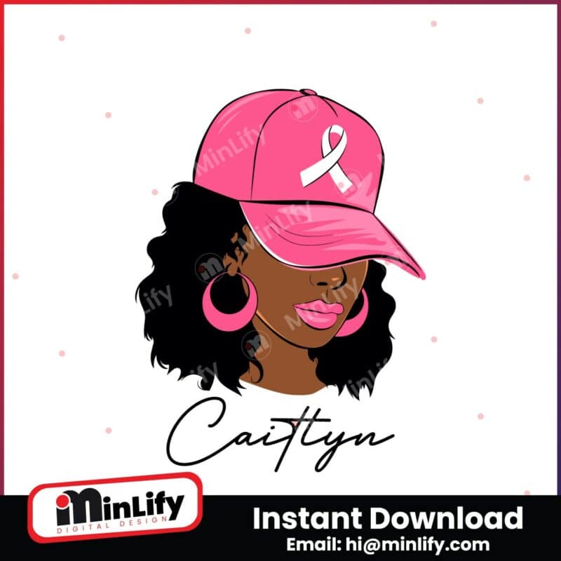 custom-black-girl-breast-cancer-svg