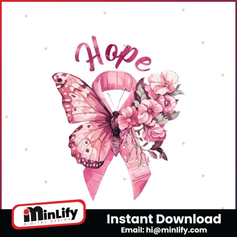 hope-breast-cancer-awareness-floral-butterfly-png