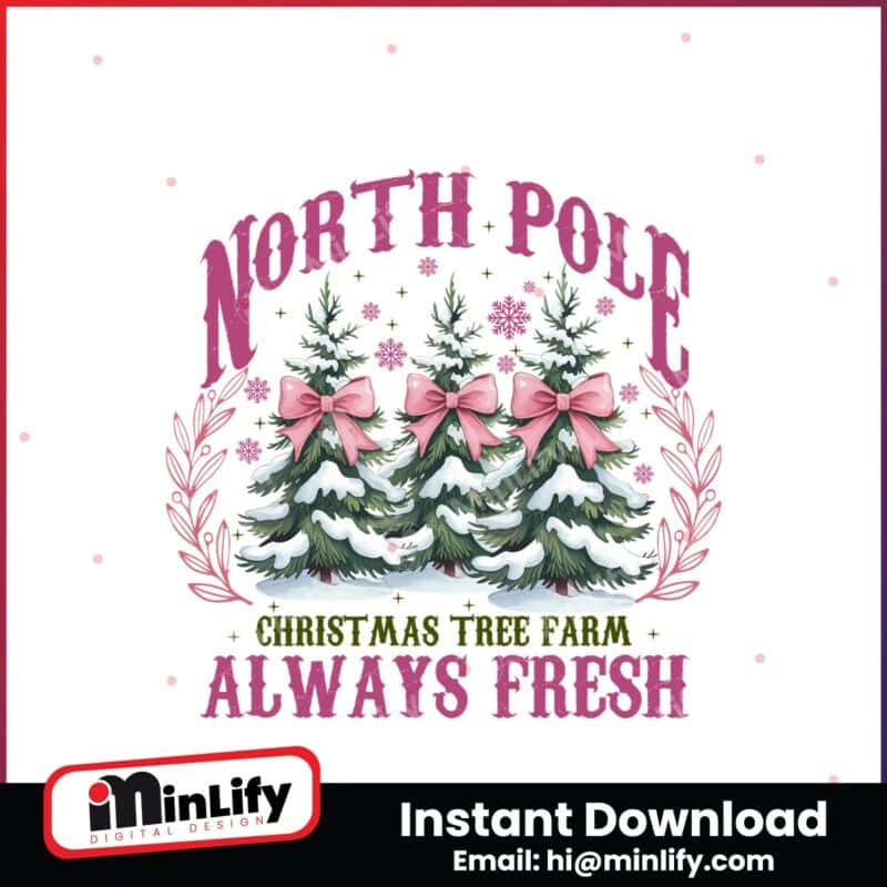 retro-north-pole-pink-christmas-tree-coquette-bow-png