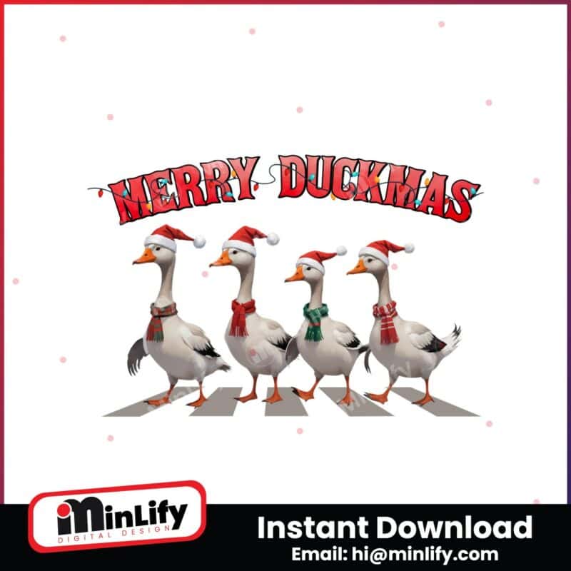 merry-duckmas-christmas-cute-ducks-santa-hat-png