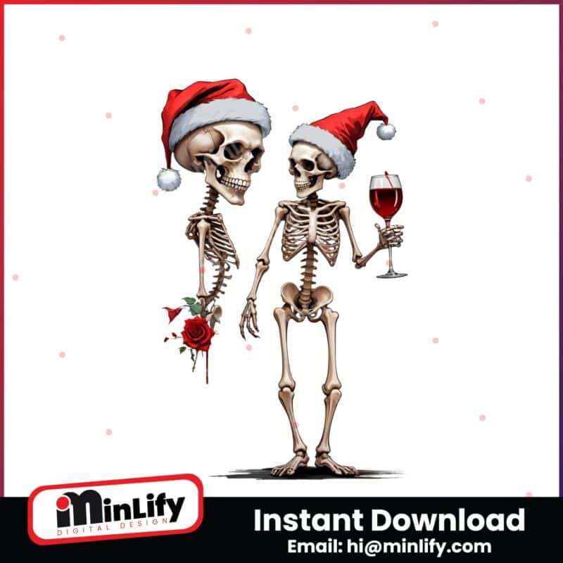 skeleton-drinking-wine-when-youre-dead-inside-but-its-christmas-png