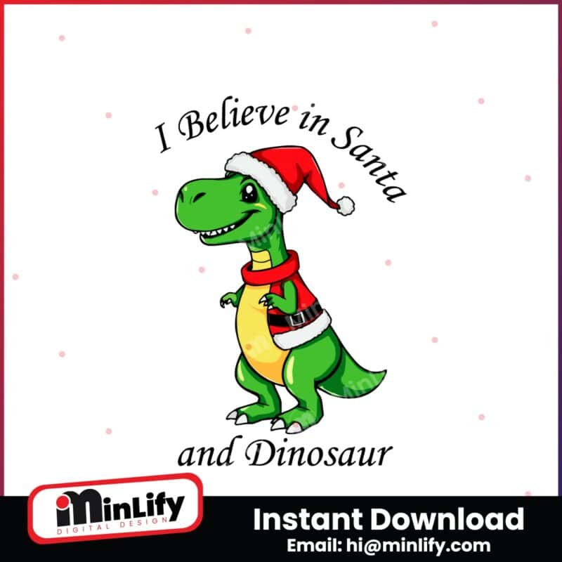 i-believe-in-santa-and-dinosaurs-christmas-dinosaurs-santa-hat-png