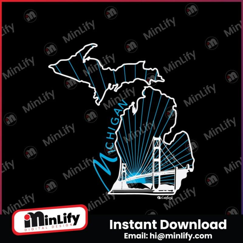 map-of-the-us-state-of-michigan-stock-svg