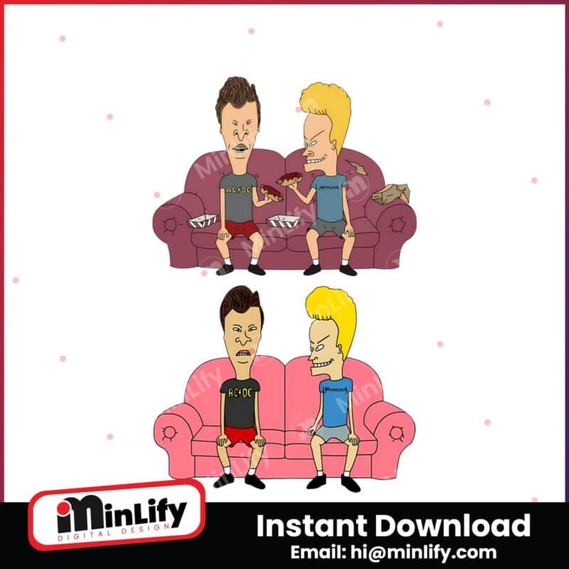 beavis-and-butthead-pink-couch-png