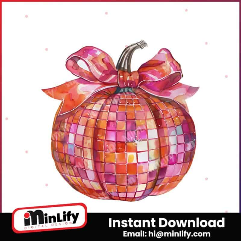 coquette-bow-disco-pumpkin-png