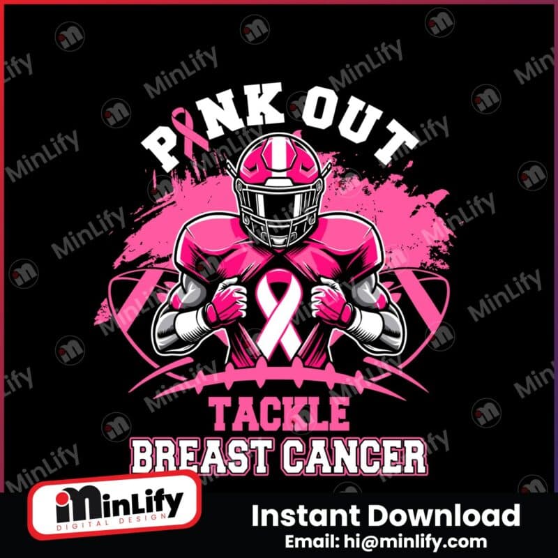 breast-cancer-football-pink-out-svg