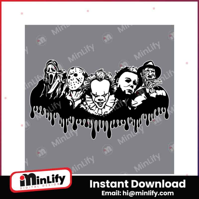 ghostface-jason-pennywise-freddy-and-jason-halloween-horror-character-svg-silhouetee