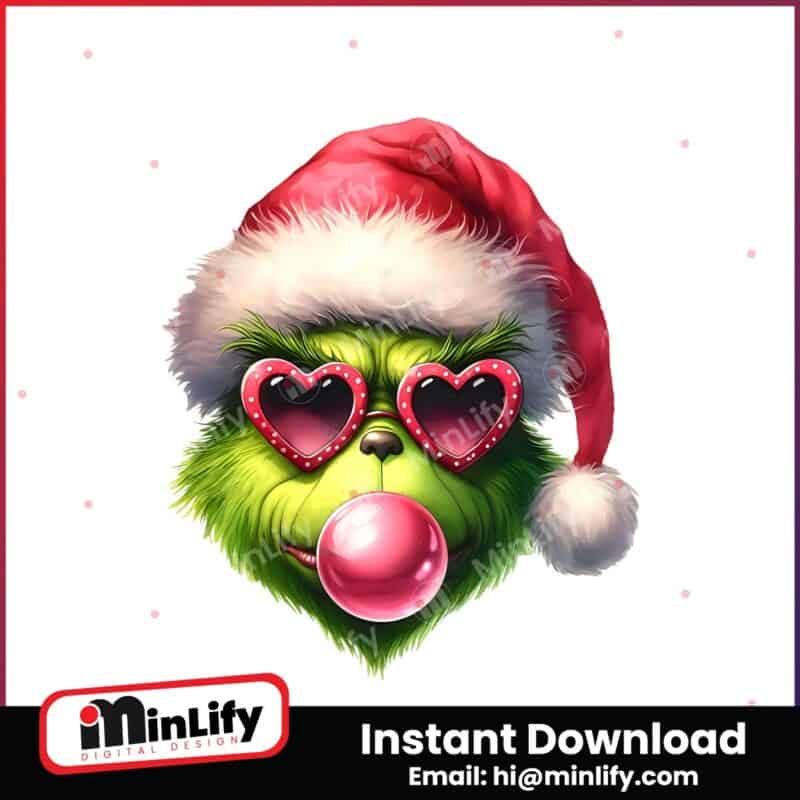 christmas-grinch-blowing-up-bubble-merry-grinchmas-png