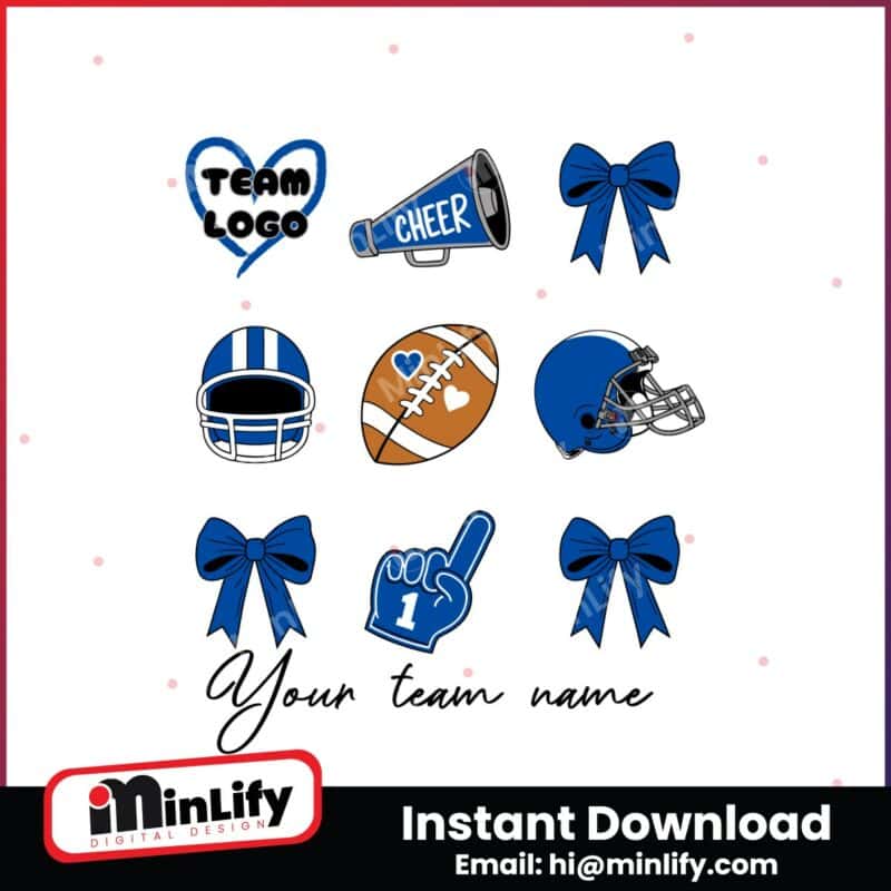 custom-football-cheer-mom-cute-mascot-bow-svg