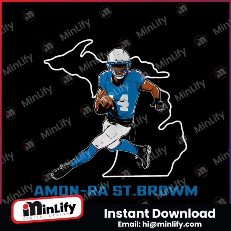 detroit-lions-football-amon-ra-st-brown-state-star-player-png