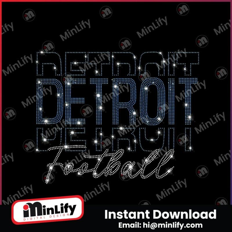 detroit-football-rhinestone-sparkling-gameday-png