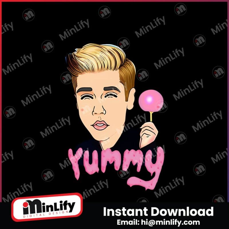 justin-bieber-yummi-pink-lollipop-png