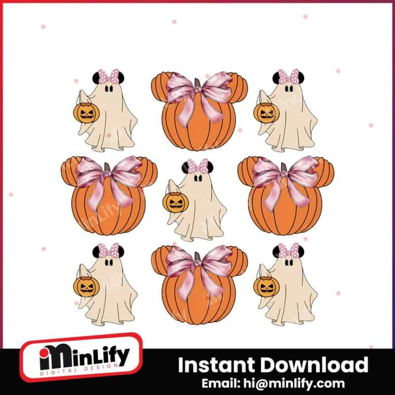 disney-cute-ghost-minnie-pumpkin-halloween-png