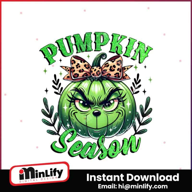 glitter-pumpkin-season-leopard-coquette-grinch-head-png