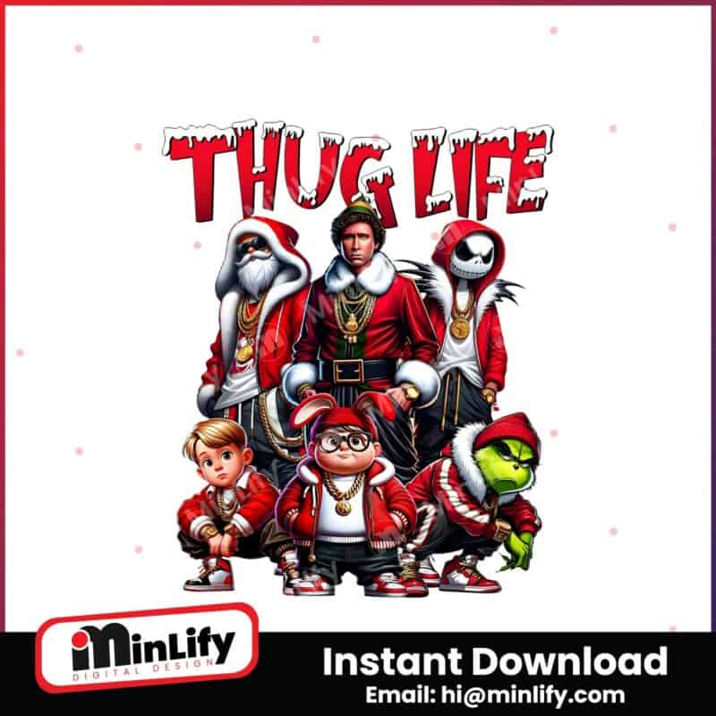 thug-life-christmas-hoodie-character-png