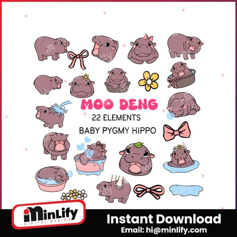 cute-moo-deng-gang-clipart-baby-hippo-svg-bundle