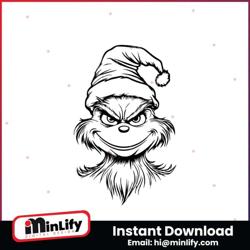 grinch-face-outline-merry-grinchmas-svg