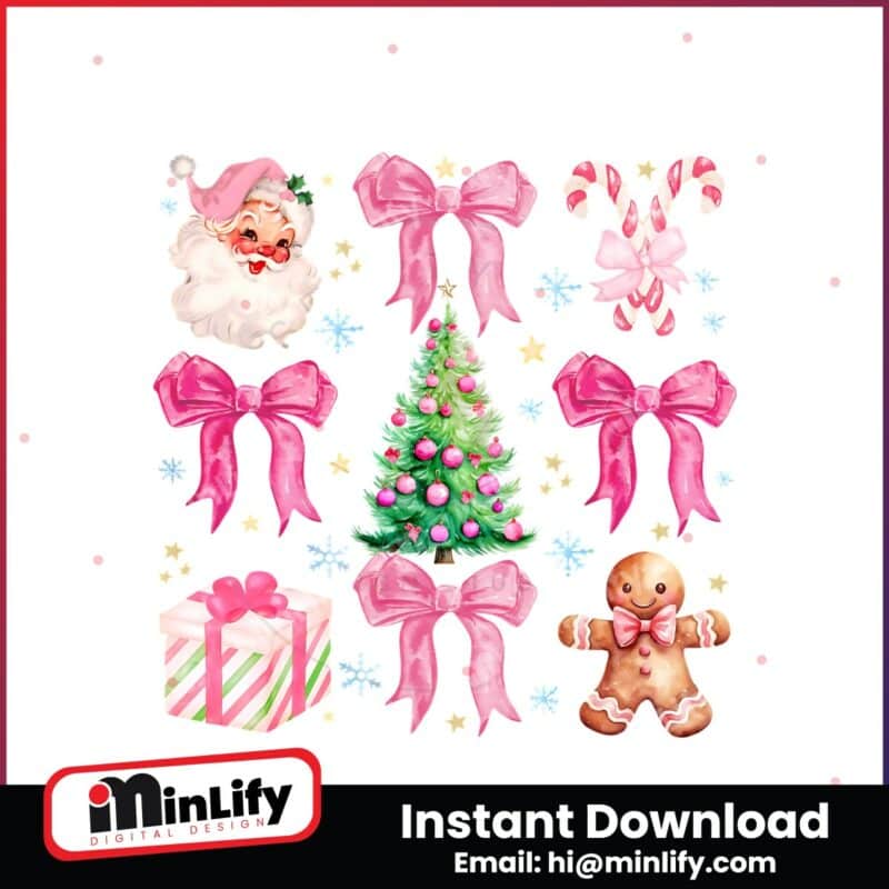 retro-pink-coquette-christmas-tree-santa-claus-png