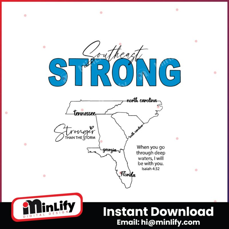 southeast-strong-hurricane-helene-stronger-than-storm-svg