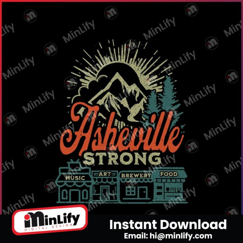 retro-vintage-asheville-strong-hurricane-helene-svg