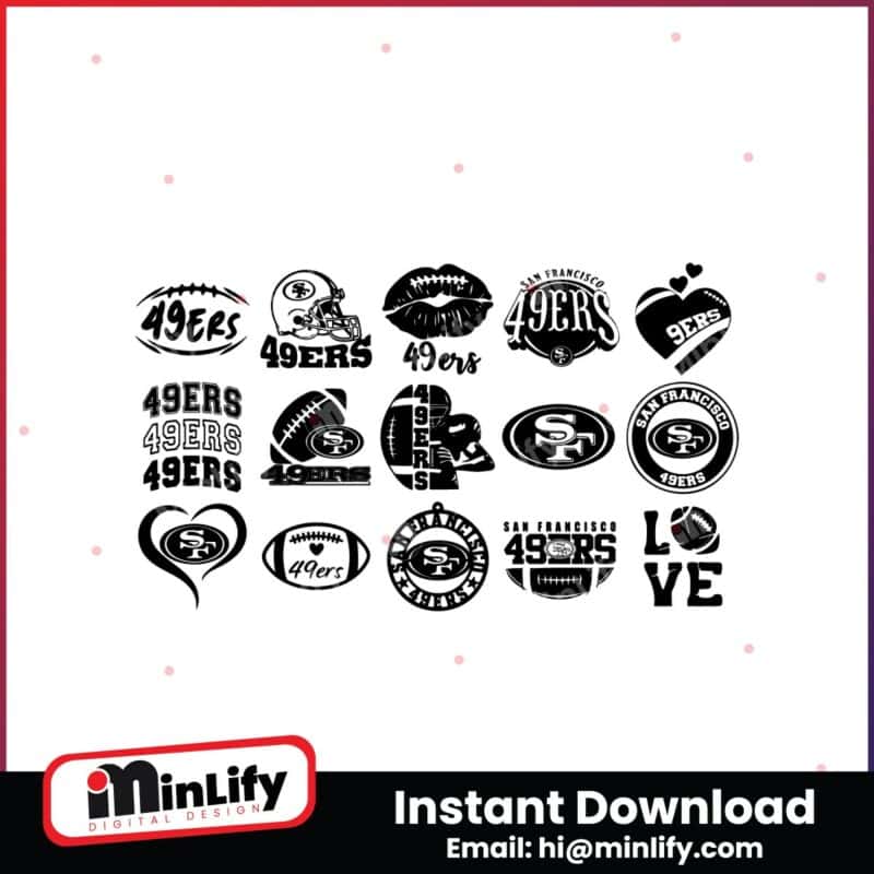 san-francisco-49ers-football-logo-svg-bundle