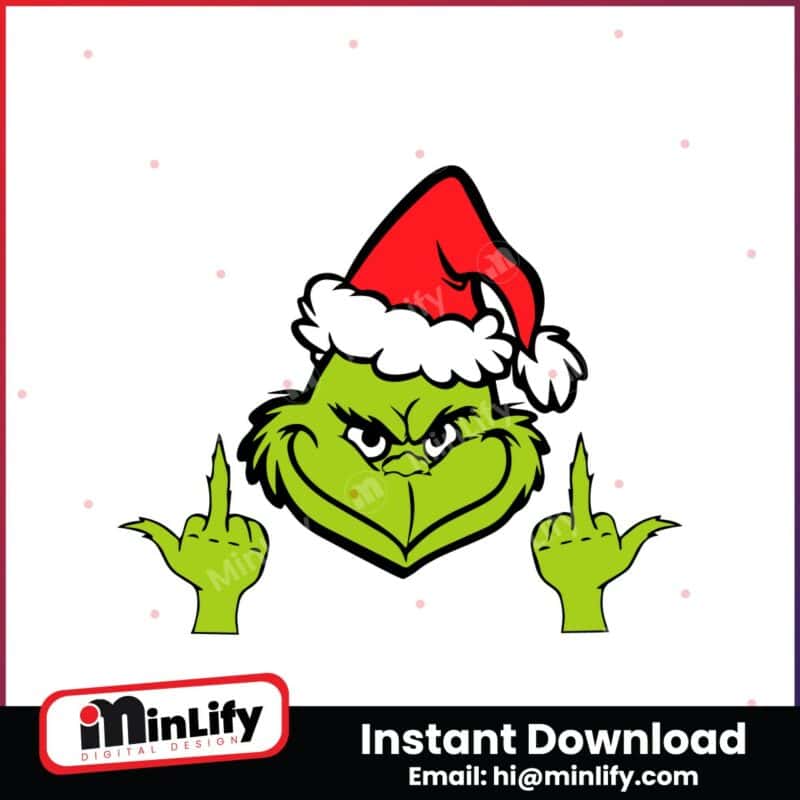 grinch-middle-finger-funny-grinchmas-santa-claus-svg