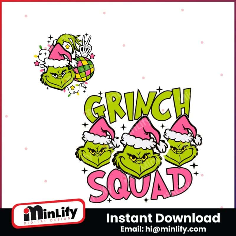 retro-grinch-squad-pink-christmas-santa-hat-svg